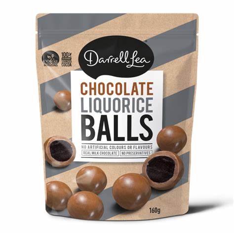 Darrell Lea Orange Crunchy Chocolate Balls Milk Chocolate 185g