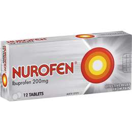 Nurofen Ibuprofen 200mg (Pain & Inflammation Relief) 12pk