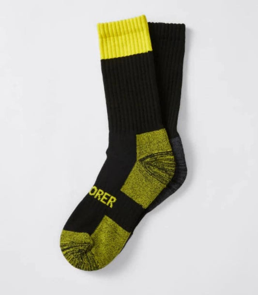 Bonds Explorer Tough Work Crew Socks 2pk - Yellow/Charcoal