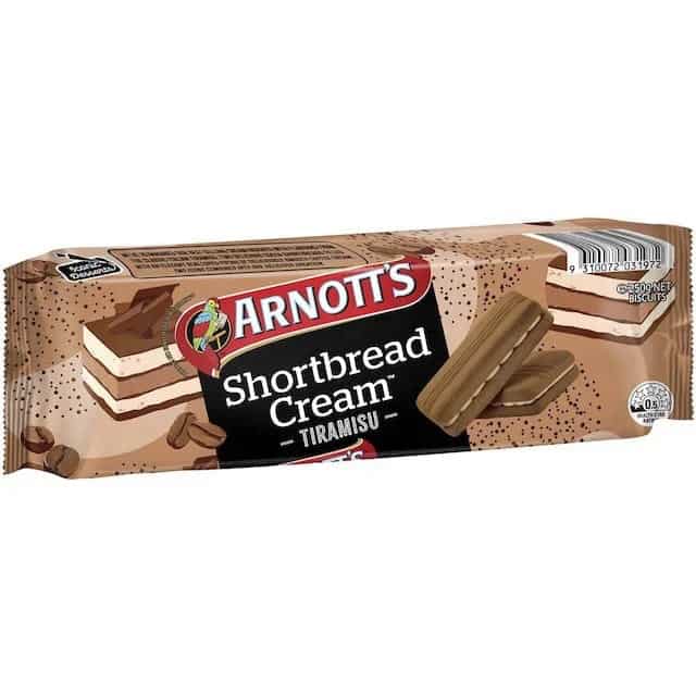 Arnott's Biscuits Shortbread Cream Tiramisu 250g