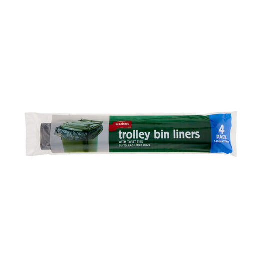 Coles Bags Trolley Bin Liners 4pk