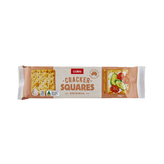 Coles Cracker Squares 250g