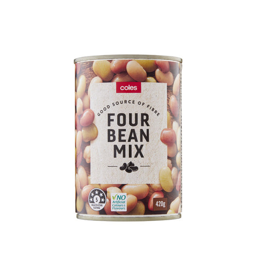 Coles Beans Four Bean Mix 420g