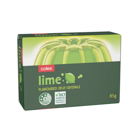 Coles Jelly Crystals Lime 85g