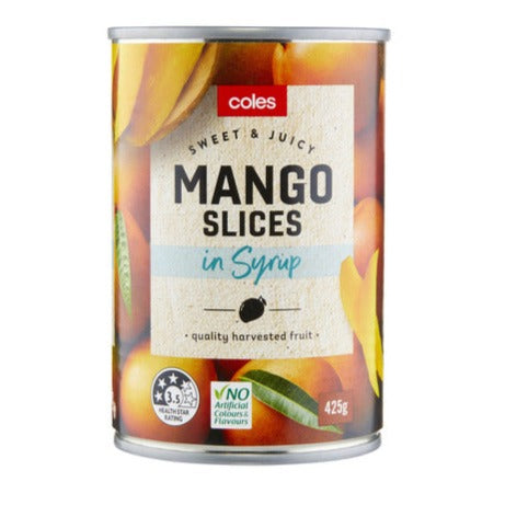 Coles Fruit Mango Slices In Syrup 425g