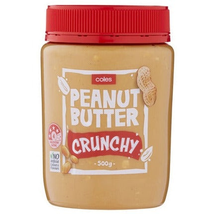 Coles Peanut Butter Crunchy 500g