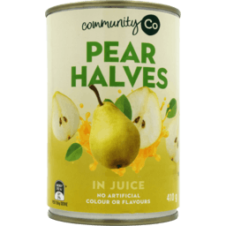 Community Co. Pear Halves in Juice 410g