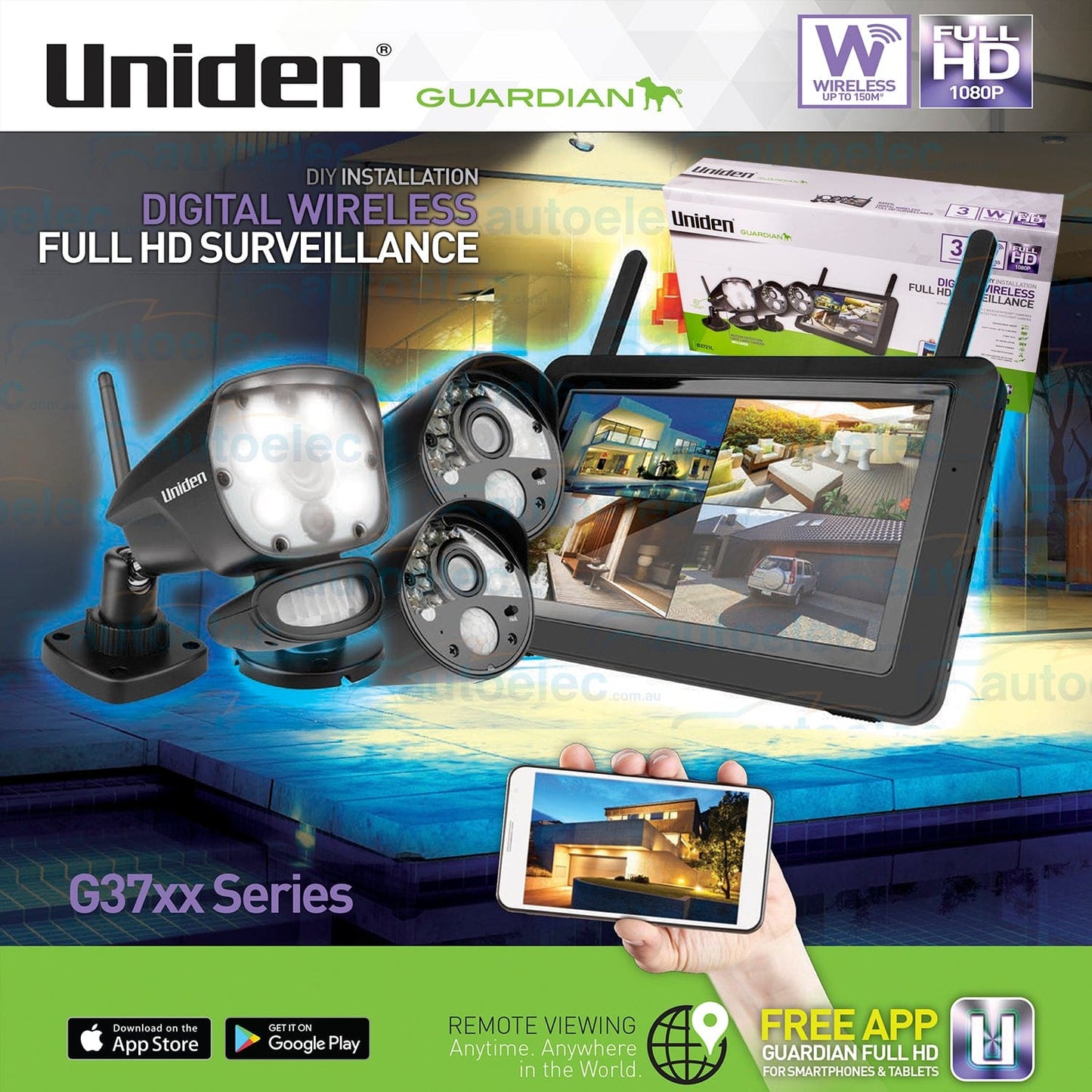 Uniden Guardian full HD 1080P security System
