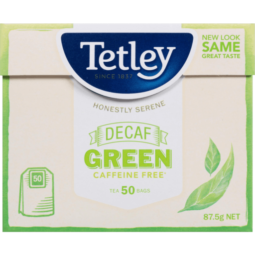 Tetley Decaf Green Caffeine Free (50pk) 87.5g