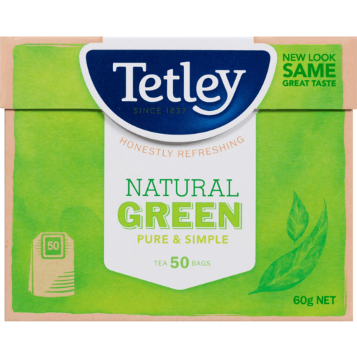 Tetley Natural Green Pure & Simple (50pk) 60g
