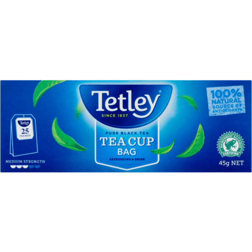 Tetley Pure Black Tea (25pk) 45g