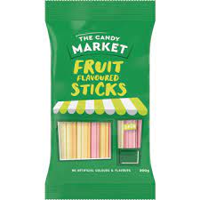 Candy Market Fruit Flavoured Sticks 200g