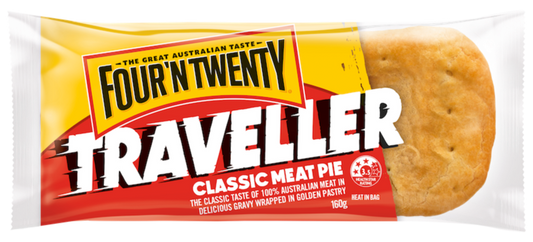 Frozen Four N Twenty Pie Traveller Classic Meat Pie 160g