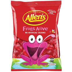 Allen's Lollies Red Frogs Alive Bag  190g