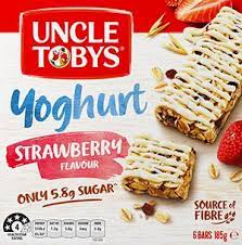 Uncle Tobys Muesli Bars Yoghurt Strawberry (6pk)