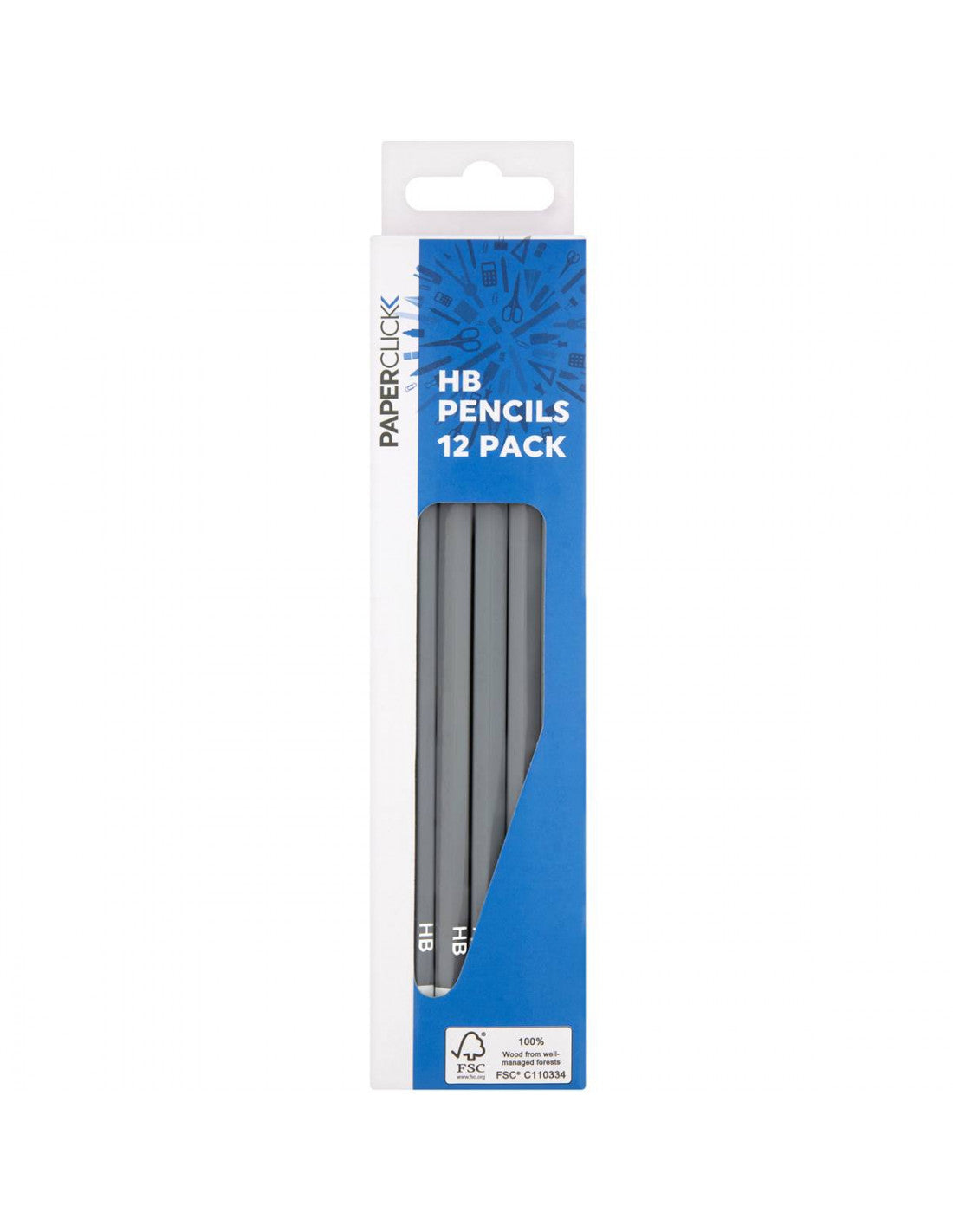 Paperclick HB Pencils 12pk