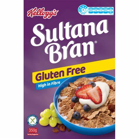 Kellogg's Sultana Bran Gluten Free Breakfast Cereal | 350g